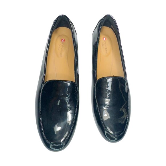 Clarks Womens Unstructured Patent Leather Black Loafers Size UK 4 / US 6.5 - Picture 4 of 9